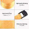 TRIWONDER Cinch Tie Down Strap Lashing Straps Heavy Duty Nylon Straps with Cam Buckles for Cargo, Trucks, Boat, Motorcycle,SUP, Kayak, Canoe, Trailer (2m, Yellow - 4 Pack) view 3