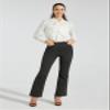 Willit 28" Women's Yoga Dress Pants Bootcut Stretch Work Slacks Office Business Casual Pants Belt Loops 4 Pockets Petite Charcoal Dark Grey XL view 3