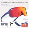 KAPVOE Polarized Cycling Glasses Sports Sunglasses, UV400 Running Fishing Baseball Glasses for Men Women K62 view 4