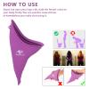 SMEKLYN Female Urination Device Women Pee Funnel Reusable Silicone Urine Cup Female Urinal Post Surgery Pee Standing Up Perfect for Camping Hiking Travel Road Trip Accessories-Plus Size view 4