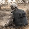 BaHoki Essentials Large Size Tactical Backpack - Military Rucksack with Molle Bags - Ventilated Mesh Adjustable Bag (Black) view 4