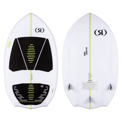 Ronix Flyweight - WakeSurf Conductor - Glacier White / Lime Green - 4'3