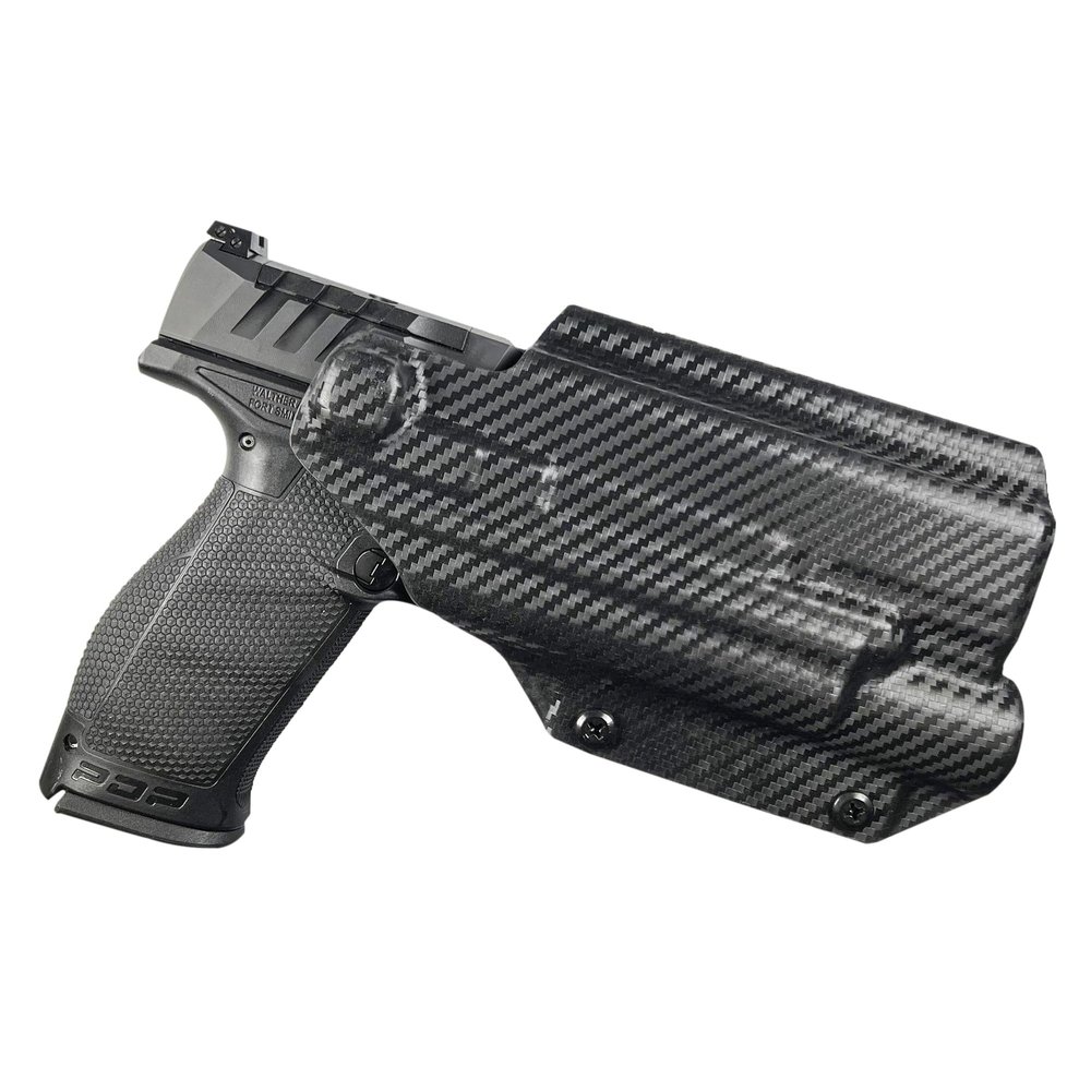 OWB Concealment IDPA - Outside The Waistband Holster - fits Walther PDP 5'' with X300 (Carbon Fiber, Right)