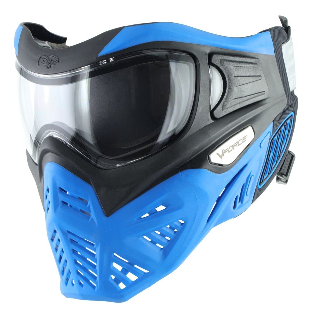 VForce Grill 2.0 Paintball Mask Goggle with Dual Thermal Lens - Azure