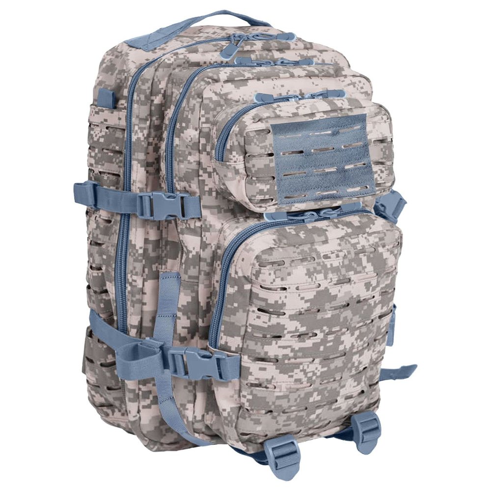 BaHoki Essentials Large Size Tactical Backpack - Military Rucksack with Molle Bags - Ventilated Mesh Adjustable Bag (ACU)