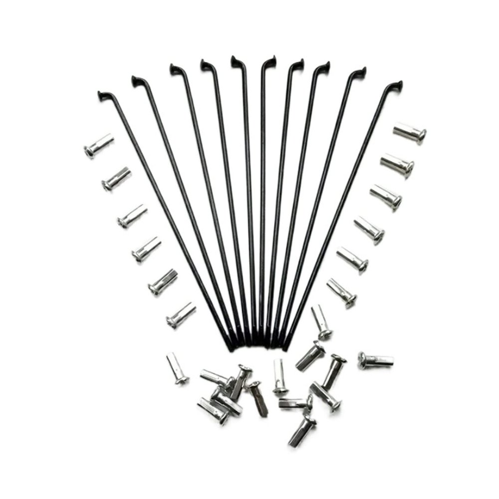 100/batch Bicycle Spokes 14G 2.0mm * 80-275mm Mountain Bicycle Spokes Road Bicycle Folding Bicycle (Color : 145mm)