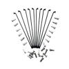 100/batch Bicycle Spokes 14G 2.0mm * 80-275mm Mountain Bicycle Spokes Road Bicycle Folding Bicycle (Color : 145mm) view 1