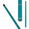 Action VAL39 Value Series Pool Cue - 58" Cue - Hard Maple Shaft with 13mm Boar Skin Tip - Glossy Teal with Black, Silver and Royal Blue Checkered Rings, 21oz view 2