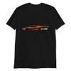 2022 2023 'Vette C8 Outline Silhouette Sebring Amplify Orange Vette T-Shirt view 1