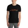 2022 2023 'Vette C8 Outline Silhouette Sebring Amplify Orange Vette T-Shirt view 2