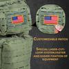 BaHoki Essentials Large Size Tactical Backpack - Military Rucksack with Molle Bags - Ventilated Mesh Adjustable Bag (Green) view 3