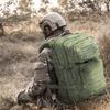 BaHoki Essentials Large Size Tactical Backpack - Military Rucksack with Molle Bags - Ventilated Mesh Adjustable Bag (Green) view 4