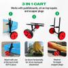 COR Surf Adjustable Paddleboard and Kayak Cart | Multifunctional 3-in-1 Kayak or SUP Transport Dolly Easily Adjusts for Any Sized SUP or Kayak with Scupper Plug Holes | Free Tie Down Straps Included view 2