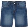 Calvin Klein Boys' Relaxed Fit Denim Shorts, 5-Pocket Style, Zipper Fly & Button Closure, Houston Mid, 5 view 1