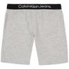 Calvin Klein Boys' Pull-On Knit Jogger Shorts, Drawstring Closure, Lt Grey Heather, 10-12 view 1