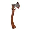 Ragnild FWM Viking Style Handmade Damascus Axe with Wood and Inlaid Brass Handle view 4
