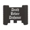 NDZ Performance Aluminum Slide Racker Back Plate for Glock 43 43X 48  Improved Slide Grip, Laser Engraved, Black  Death Before Dishonor view 1