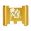 NDZ Performance Aluminum Slide Racker Back Plate for Glock 43 43X 48  Improved Slide Grip, Laser Engraved, Gold  US Flag Wave 2 view 1