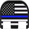 Aluminum Rear Slide Cover Plate for Gen 1-5 Glock 17 19 19X 22 23 26 27 34 44 45 9mm/.357/.40 S&W/.45 Accessories, Thin Blue LINE US Flag view 1