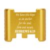 NDZ Performance Aluminum Slide Racker Back Plate for Glock 43 43X 48  Improved Slide Grip, Laser Engraved, Gold  Bible Hebrews 6:19 view 1