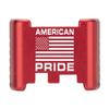 NDZ Performance Aluminum Slide Racker Back Plate for Glock 43 43X 48  Improved Slide Grip, Laser Engraved, Red  American Pride US Flag view 1