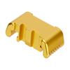 NDZ Performance Aluminum Slide Racker Back Plate for Glock 43 43X 48  Improved Slide Grip, Laser Engraved, Gold  Biohazard view 4