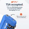 TSA Accepted Luggage Travel Lock, Set-Your-Own Combination Lock for School Gym Locker, Luggage Suitcase Baggage Locks, Filing Cabinets, Toolbox, Case (Blue, 2 Pack) view 2