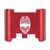 NDZ Performance Aluminum Slide Racker Back Plate for Glock 43 43X 48  Improved Slide Grip, Laser Engraved, Red  Police Officer Logo Fallen view 1