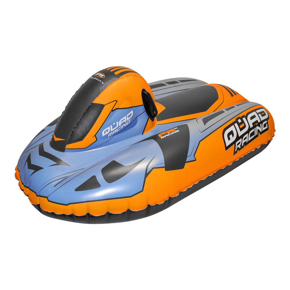 CocoNut Outdoor- 50 Inflatable Snowmobile Sled- Quad Racing Heavy Duty Snow Sled with Sturdy Handles for Kids, Teens and Adults-Cold Resistant Toboggan -Lightweight Tube for Boys and Girls