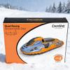 CocoNut Outdoor- 50 Inflatable Snowmobile Sled- Quad Racing Heavy Duty Snow Sled with Sturdy Handles for Kids, Teens and Adults-Cold Resistant Toboggan -Lightweight Tube for Boys and Girls view 4