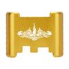 NDZ Performance Aluminum Slide Racker Back Plate for Glock 43 43X 48  Improved Slide Grip, Laser Engraved, Gold  Submarine Warfare Insignia view 1