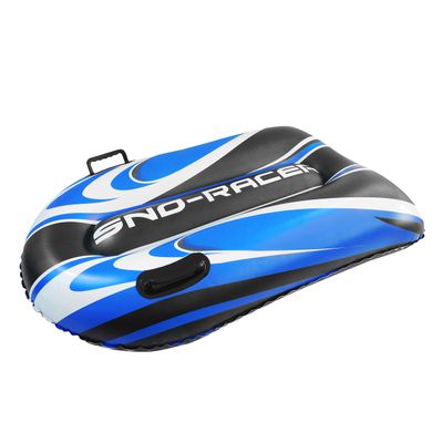 CocoNut Outdoor- 48 Inflatable Toboggan Sled- Blue Hurricane Heavy Duty Snow Sled with Sturdy Handles for Kids, Teens and Adults-Cold Resistant Toboggan -Lightweight Tube for Boys and Girls