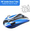 CocoNut Outdoor- 48 Inflatable Toboggan Sled- Blue Hurricane Heavy Duty Snow Sled with Sturdy Handles for Kids, Teens and Adults-Cold Resistant Toboggan -Lightweight Tube for Boys and Girls view 2