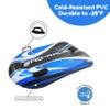 CocoNut Outdoor- 48 Inflatable Toboggan Sled- Blue Hurricane Heavy Duty Snow Sled with Sturdy Handles for Kids, Teens and Adults-Cold Resistant Toboggan -Lightweight Tube for Boys and Girls view 4