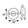 CocoNut Outdoor- 48 Rip Claw Shredder Inflatable Snow Ring- Heavy Duty Snow Sled with Sturdy Handles for Kids, Teens and Adults-Cold Resistant Toboggan -Lightweight Tube for Boys and Girls view 2