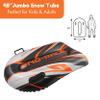 CocoNut Outdoor- 48 Inflatable Toboggan Sled- Orange Cyclone Heavy Duty Snow Sled with Sturdy Handles for Kids, Teens and Adults-Cold Resistant Toboggan -Lightweight Tube for Boys and Girls view 2