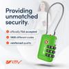 TSA Accpeted Luggage Travel Lock, Set-Your-Own Combination Lock for School Gym, Golf Bag, Locker, Luggage Suitcase Baggage Locks, Filing Cabinets, Toolbox, Case (Green, 2 Pack) view 4