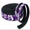 Country Brook Design - Purple Hawaiian on Black Nylon Webbing (3/4 Inch, 5 Yards) view 4