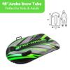 CocoNut Outdoor- 48 Inflatable Toboggan Sled- Green Typhoon Heavy Duty Snow Sled with Sturdy Handles for Kids, Teens and Adults-Cold Resistant Toboggan -Lightweight Tube for Boys and Girls view 2