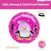CocoNut Outdoor- 32 Inflatable Penguin Snow Ring- Snow Much Fun Heavy Duty Snow Sled with Sturdy Handles for Kids, Teens and Adults-Cold Resistant Toboggan -Lightweight Tube for Boys and Girls view 3