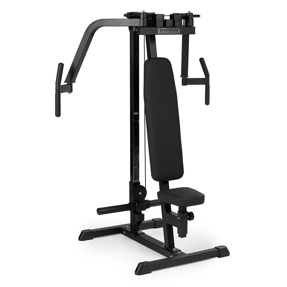 Titan Fitness Plate-Loaded PEC Fly and Reverse Delt Machine, Rated 300 LB, Upper Body Specialty Machine, Chest, Back, and Shoulder Training