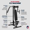 Titan Fitness Plate-Loaded PEC Fly and Reverse Delt Machine, Rated 300 LB, Upper Body Specialty Machine, Chest, Back, and Shoulder Training view 2