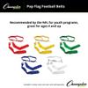 Champion Sports 52" Pop Flag Football Belts - White view 2