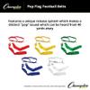 Champion Sports 42" Pop Flag Football Belts - White view 4
