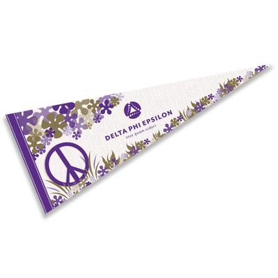 Delta Phi Epsilon Greek Pennant Banner Flag