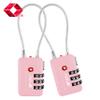 TSA Accepted Luggage Travel Lock, Set-Your-Own Combination Lock for School Gym Locker, Golf Bag, Luggage Suitcase Baggage Locks, Filing Cabinets, Toolbox, Case (Pink, 2 Pack) view 2