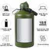 128 oz Insulated Water Bottle with Straw, Large One Gallon Stainless Steel Water Jug with Carrying Pouch, Keep Hot and Cold, 1 Gallon Water Bottle with Sleeve & Strap for Travel, Hiking & Camping view 4