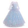 Vestidos para Nias Elegantes para Fiesta De Boda Ball Gown Dresses for Girls Floral Embroidery Prom Gowns Wedding Birthday Party Princess Long Dress Light Blue # e 2-3 Years view 2