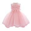 Baby Girls Party Dress Tutu Dress Girls' Princess Dress Sleeveless Flower Girl Dresses for Wedding Formal Christmas Dress First Birthday Dresses Vestidos para Nias Bebe Pink C 18-24 M view 1