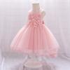 Baby Girls Party Dress Tutu Dress Girls' Princess Dress Sleeveless Flower Girl Dresses for Wedding Formal Christmas Dress First Birthday Dresses Vestidos para Nias Bebe Pink C 18-24 M view 3